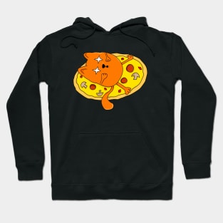 Funny stoned Pizza Cat Hoodie